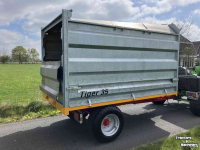 Woodchip trailer Jako Tiger 35 snipperkipper voor houtversnipperaar