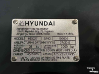 Mini-Excavator Case Case CX30C New Holland E30C  Hydraulische Snelwissel - HYUNDAI HDQ27  Parts nr:32MK-95120CG
