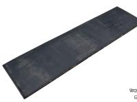 Rubber yard scraper Qmac RSM250 Rubber MAT 250 + STAAL inlaag