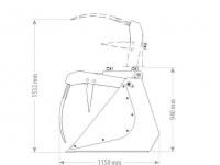 Silage Grabbucket / Grabfork Qmac Pelikaanbak Pelikaangrijper Krokodillenbak