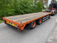 Low loader / Semi trailer Vogelzang 3-asser dieplader aanhanger, vlakke vloer met Twistlock