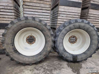 Wheels, Tyres, Rims & Dual spacers  Michelin 650/65R38 Wielen