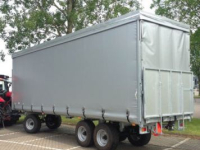 Sailcloth wagon / Harvester wagon Van Der Sluis Zeilenwagen / Oogstwagen