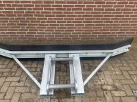Rubber yard scraper  Rubberschuif / Erfschuif / Mestschuif / Sneeuwschuif met S60 aansluiting