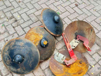 Diverse used spare-parts Grimme 5 stuks bolle schijven 45 cm