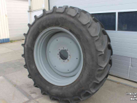 Wheels, Tyres, Rims & Dual spacers Mitas 650/65R42 AC65 trekkerbanden tractorbanden achterbanden wielen velgen 8 gaats