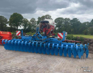 Disc harrow Lemken Heliodor K9/500 met zaaiopbouw Kuhn/Rauch
