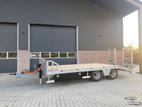 Low loader / Semi trailer Heuvelmans Oprijwagen machinetransporter