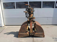 Clamshell buckets Atlas Knijperbak 40 en/of 60cm grondknijper hangende knijper grijperbak hydraulische rotator